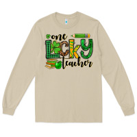 Mushroom St. Patrick's One lucky Teacher Long Sleeve Tee - OliviaCreatesArt