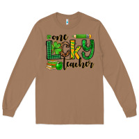 Toasted Coconut St. Patrick's One lucky Teacher Long Sleeve Tee - OliviaCreatesArt