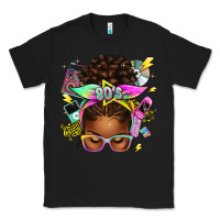 Black 80's babe afro messy bun Classic Tee - texasbilliewilder