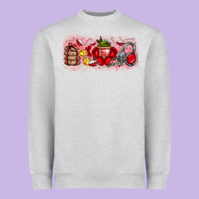 Merry Christmas Heavyweight Sweatshirt Designed By Cowhidedigitalart
