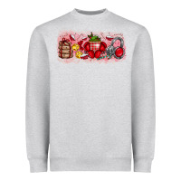 Heather Grey Merry Christmas Heavyweight Sweatshirt - CowhideDigitalArt