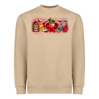 Mushroom Merry Christmas Heavyweight Sweatshirt - CowhideDigitalArt