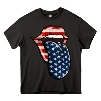 Asphalt American Toungue for 4th of July Heavy Core Tee - Bettercallsaul