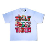 Grape Ice holly jolly vibes pink christmas Urban Heavy Tee - CowGirlArtShop