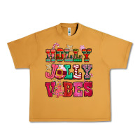 Peanut Butter holly jolly vibes pink christmas Urban Heavy Tee - CowGirlArtShop