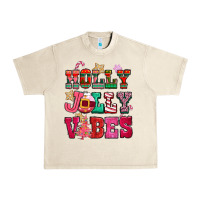 Sandshell holly jolly vibes pink christmas Urban Heavy Tee - CowGirlArtShop