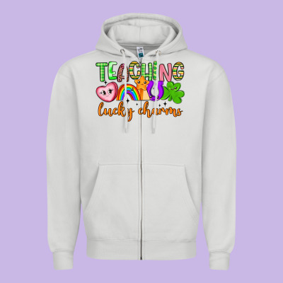 Teaching Lucky Charms Zipper Hoodie Designed By Artiststas