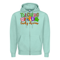 Seafoam teaching lucky charms Zipper Hoodie - Artiststas