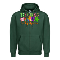 Sports Green teaching lucky charms Zipper Hoodie - Artiststas