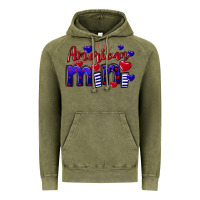 Vintage Olive American Mini  4th of July Vintage Hoodie - CowGirlArtShop