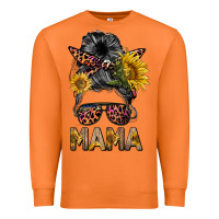 Carrot mess bun mama sunflowers Premium Sweatshirt - BarkalooDesign