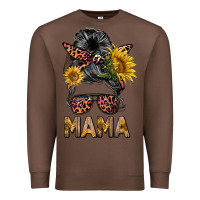 Chestnut mess bun mama sunflowers Premium Sweatshirt - BarkalooDesign