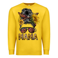 Lemon mess bun mama sunflowers Premium Sweatshirt - BarkalooDesign