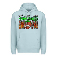 Blue Mist football mom Premium Hoodie - CowhideDigitalArt
