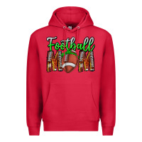 Cardinal football mom Premium Hoodie - CowhideDigitalArt