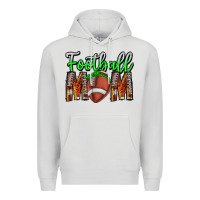 Dove Grey football mom Premium Hoodie - CowhideDigitalArt