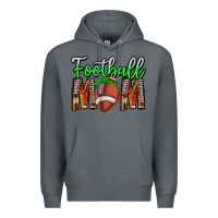 Rock football mom Premium Hoodie - CowhideDigitalArt