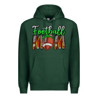 Sports Green football mom Premium Hoodie - CowhideDigitalArt
