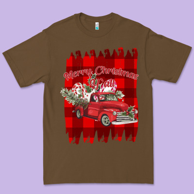 Merry Christmas Y'all Truck Premium Tee Designed By Bettercallsaul