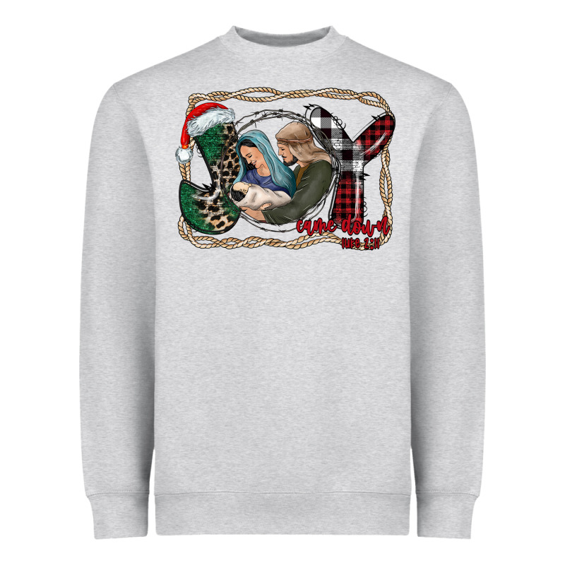 Joy Christmas Heavyweight Sweatshirt by CowhideDigitalArt | Teevron