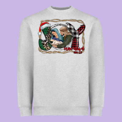 Joy Christmas Heavyweight Sweatshirt Designed By Cowhidedigitalart