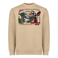 Mushroom joy Christmas Heavyweight Sweatshirt - CowhideDigitalArt