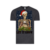 Vintage Black let it snow Vintage Tee - RanaPortraitStore