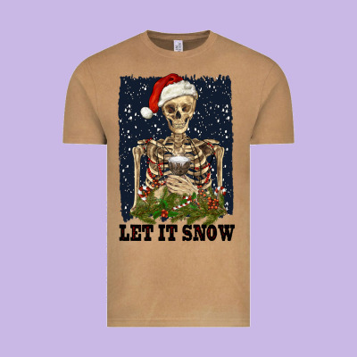 Let It Snow Vintage Tee Designed By Ranaportraitstore