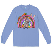 Colony Blue Easter rainbow Long Sleeve Tee - OliviaCreatesArt