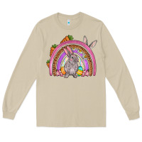 Mushroom Easter rainbow Long Sleeve Tee - OliviaCreatesArt