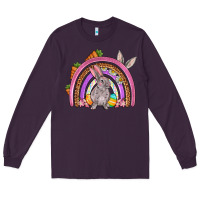 Plum Easter rainbow Long Sleeve Tee - OliviaCreatesArt
