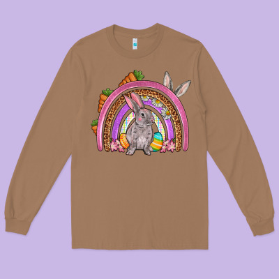 Easter Rainbow Long Sleeve Tee Designed By Oliviacreatesart