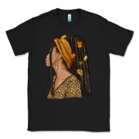 Black Fall afro woman Classic Tee - NancyCooperArtShop