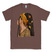 Chestnut Fall afro woman Classic Tee - NancyCooperArtShop