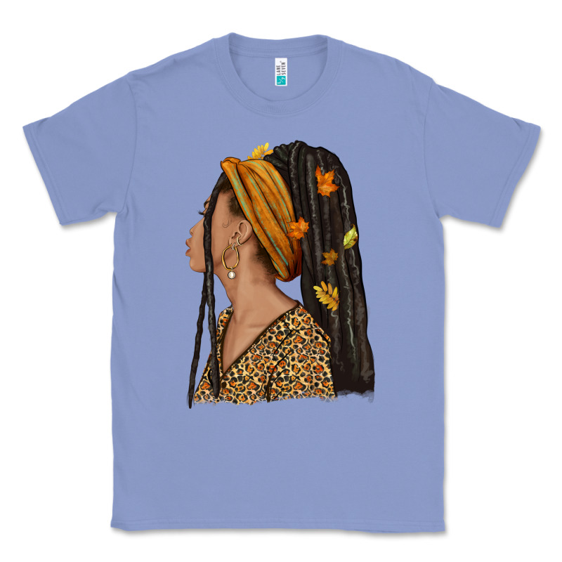 Fall Afro Woman Classic Tee by NancyCooperArtShop | Teevron
