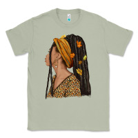 Matcha Fall afro woman Classic Tee - NancyCooperArtShop