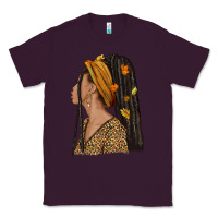 Plum Fall afro woman Classic Tee - NancyCooperArtShop