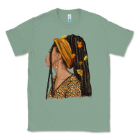 Sage Fall afro woman Classic Tee - NancyCooperArtShop