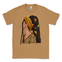 Toasted Coconut Fall afro woman Classic Tee - NancyCooperArtShop