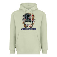 Matcha americanmom messy bun Heavyweight Hoodie - BarkalooDesign