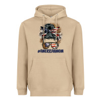 Mushroom americanmom messy bun Heavyweight Hoodie - BarkalooDesign