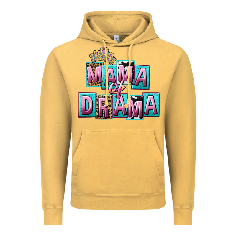 Mama Of Drama Mother's Day Vintage Hoodie by CowGirlArtShop | Teevron