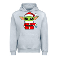 Heather Grey baby yoda christmas santa claus Urban Hoodie - trangStudio