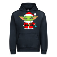Navy baby yoda christmas santa claus Urban Hoodie - trangStudio