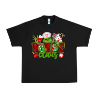 Black nurse claus christmas Urban Heavy Tee - CowGirlArtShop