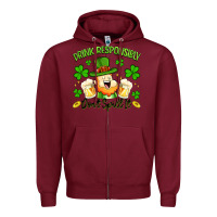 Burgundy drink responsibly dont spill it Zipper Hoodie - Artiststas