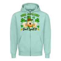 Seafoam drink responsibly dont spill it Zipper Hoodie - Artiststas