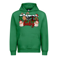 Emerald santa baby with santa and christmas tree cake Urban Hoodie - AdoDesignShop