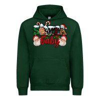 Forest Green santa baby with santa and christmas tree cake Urban Hoodie - AdoDesignShop