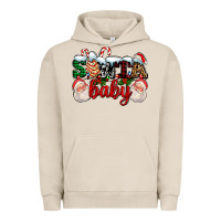 Pigment French Oak santa baby with santa and christmas tree cake Urban Hoodie - AdoDesignShop